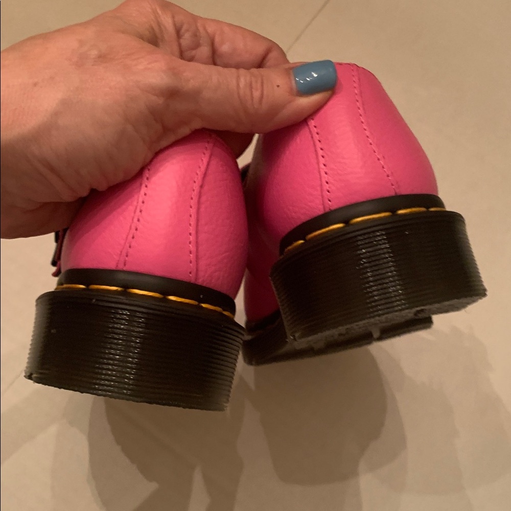 New no box Doc Dr. Martens Pink double strap so cute Shoes for Women size 6 USA - Picture 5 of 8